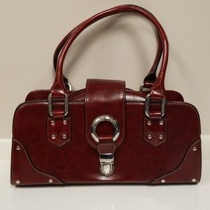 Red Rina Rich Buckle Purse